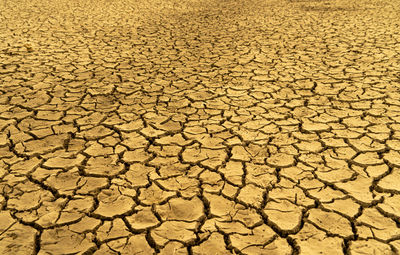 Mudflat cracked desert for natural background layer wallpaper of drought effects of global warming