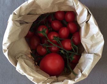 Close-up high angle view of tomatoes