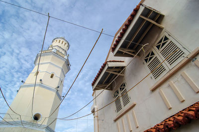 Low angle view of buildings against sky