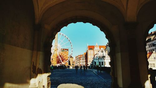 View of buildings in city gdansk 