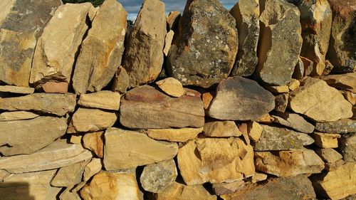 Full frame shot of stone wall