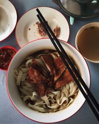 Close-up of served food