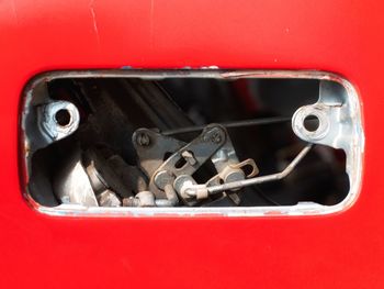 Close-up of vintage car