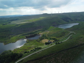 Scenic view of landscape against sky