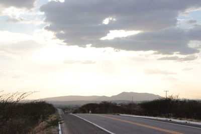 Road passing through mountains