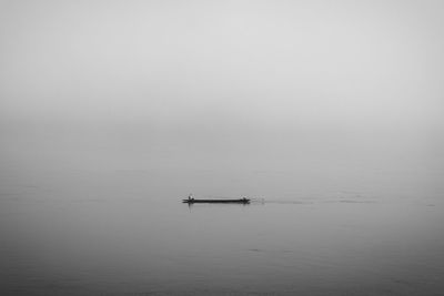 The villagers are boating fishing in the mekong river loei province, thailand.