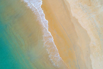 High angle view of beach