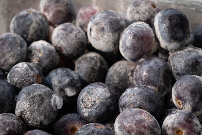 Full frame shot of blueberries