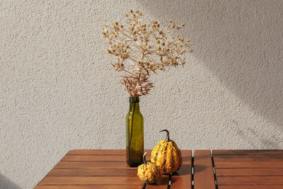 Close-up of vase on table