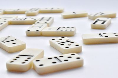 Close-up of objects on table