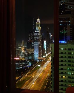 City street at night