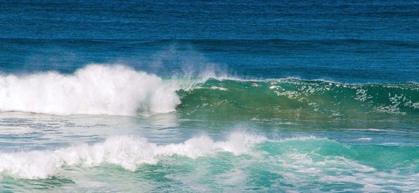 Scenic view of sea waves