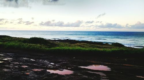 Scenic view of sea against sky