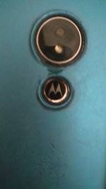 High angle view of buttons on table