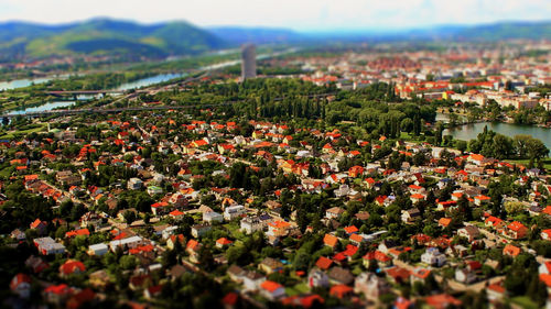 Aerial view of cityscape