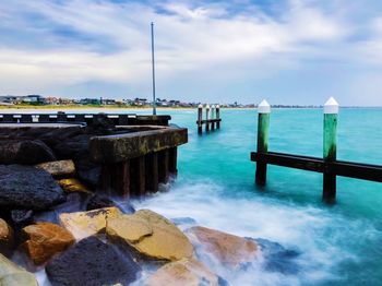 Scenic view of sea against sky