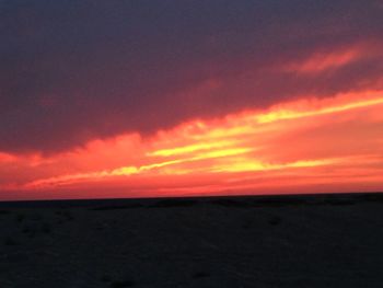 Dramatic sky over landscape