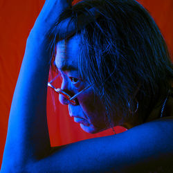 Close-up of young woman