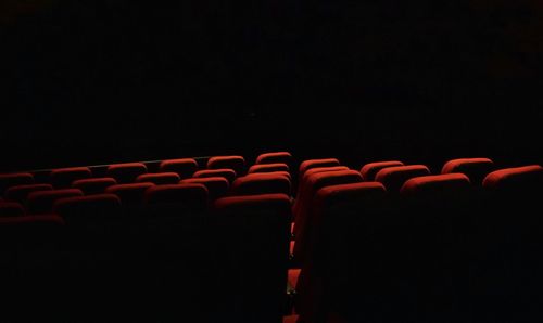 Empty seats in theater