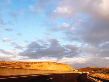 Road against sky