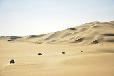 Scenic view of desert against sky