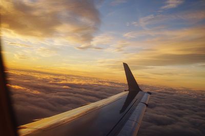 Cropped image of landscape at sunset