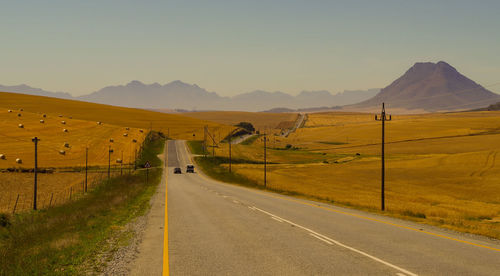 National highway in south africa route cape town towards worcester