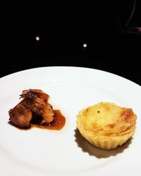 Close-up of dessert in plate