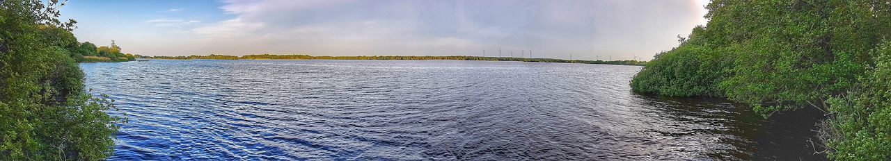 Scenic view of river against sky