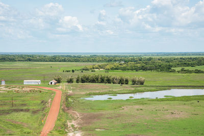 Scenic view of landscape against sky