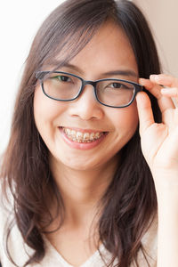 Portrait of smiling young woman