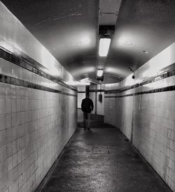 Empty corridor of building
