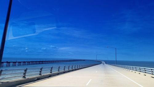 View of bridge over sea