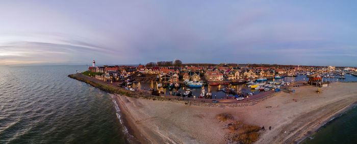 Panoramic view of beach against sky