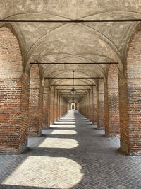 Empty corridor of building