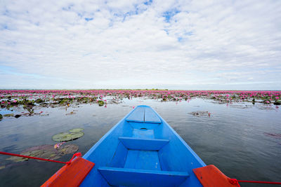 Scenic view of blue sea against sky