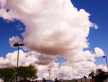 Low angle view of cloudy sky