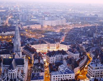 Aerial view of city