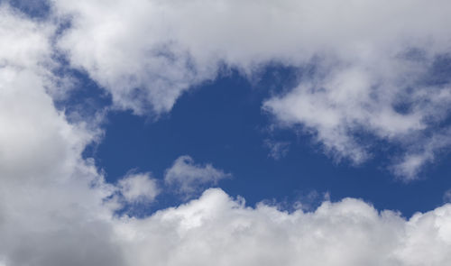 Low angle view of clouds in sky