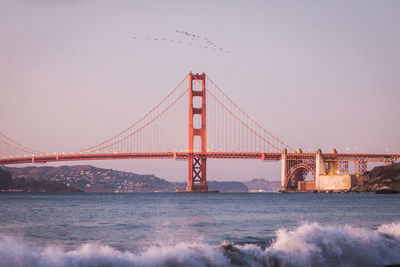 Golden gate bridge against sky