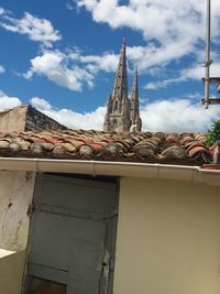 Low angle view of building against sky