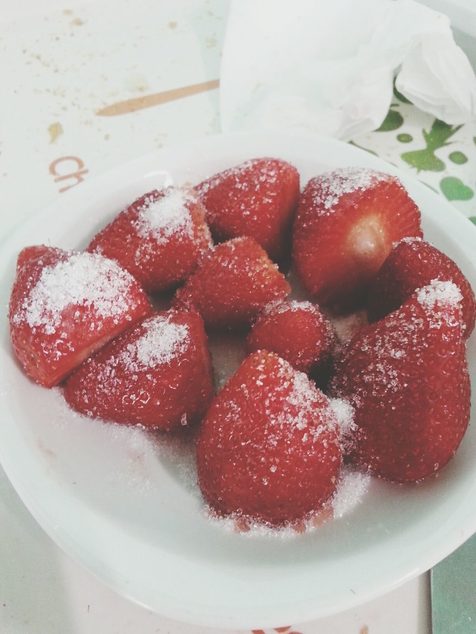 food and drink, food, red, freshness, strawberry, fruit, indoors, healthy eating, close-up, still life, ready-to-eat, sweet food, berry fruit, indulgence, raspberry, plate, dessert, berry, table, bowl