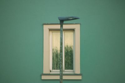 Low angle view of window on building