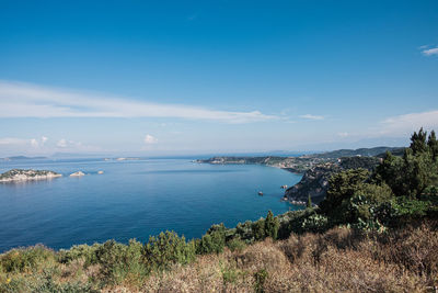 Landscape images of porto timoni beach on corfu.