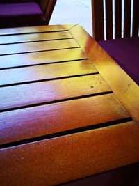 High angle view of staircase