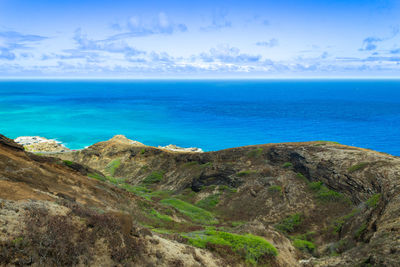 Scenic view of sea against sky