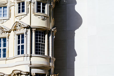 Low angle view of building on sunny day