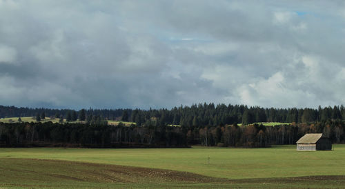 Scenic view of landscape against sky