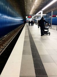 Railroad station platform