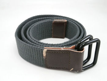 High angle view of vintage car on white background